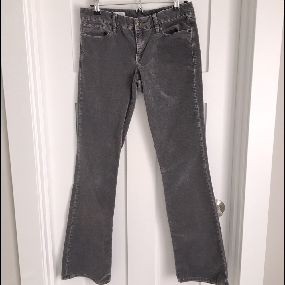 GAP 1969 Cord Skinny Boot Gray Size 29/8r